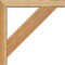 Ekena Millwork Traditional Block Rough Sawn Bracket w/ Offset Brace, Western Red Cedar, 4"W x 20"D x 20"H BKT0402X20X20TRA05RWR - alternate 3